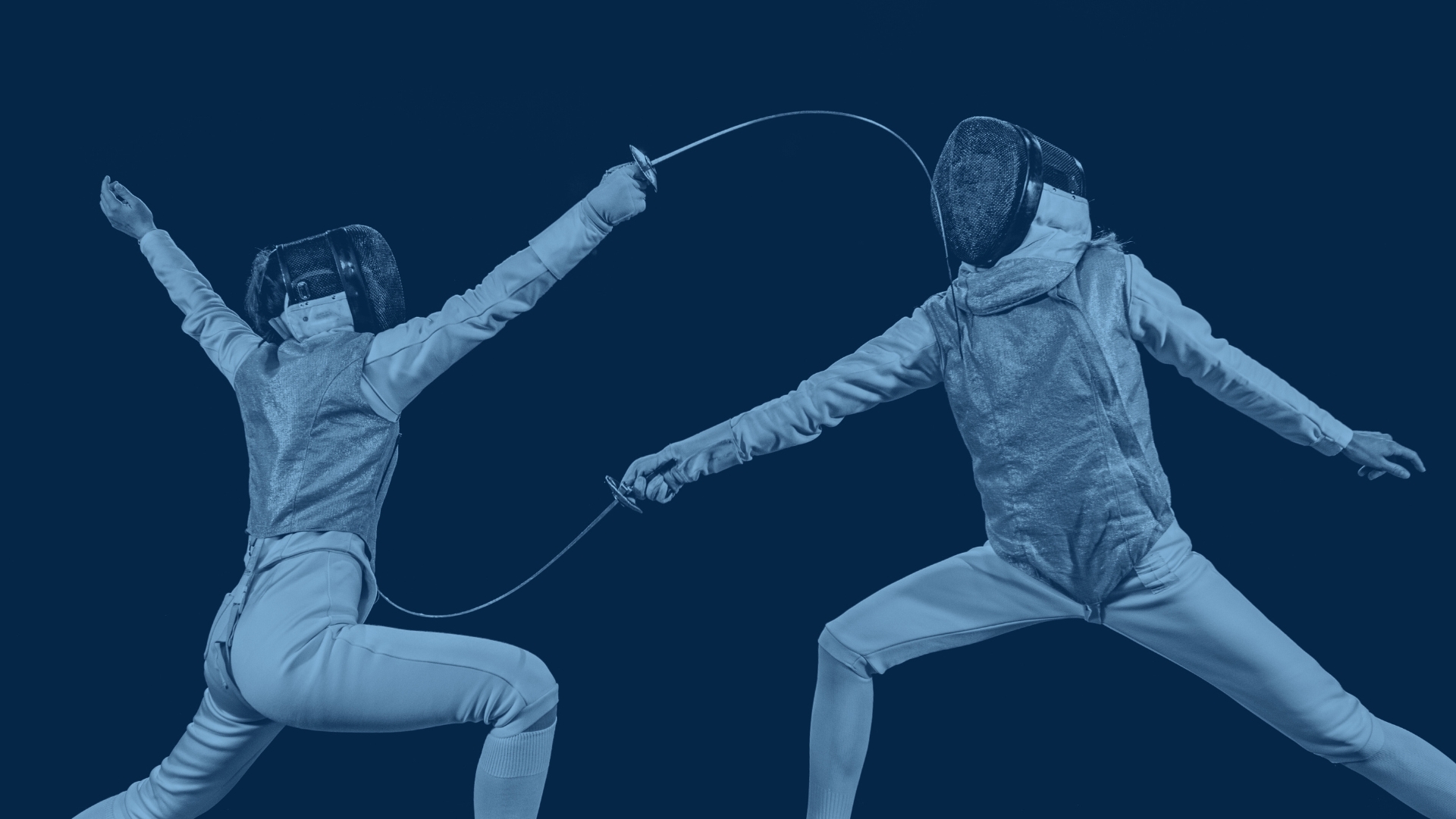 Two fencers